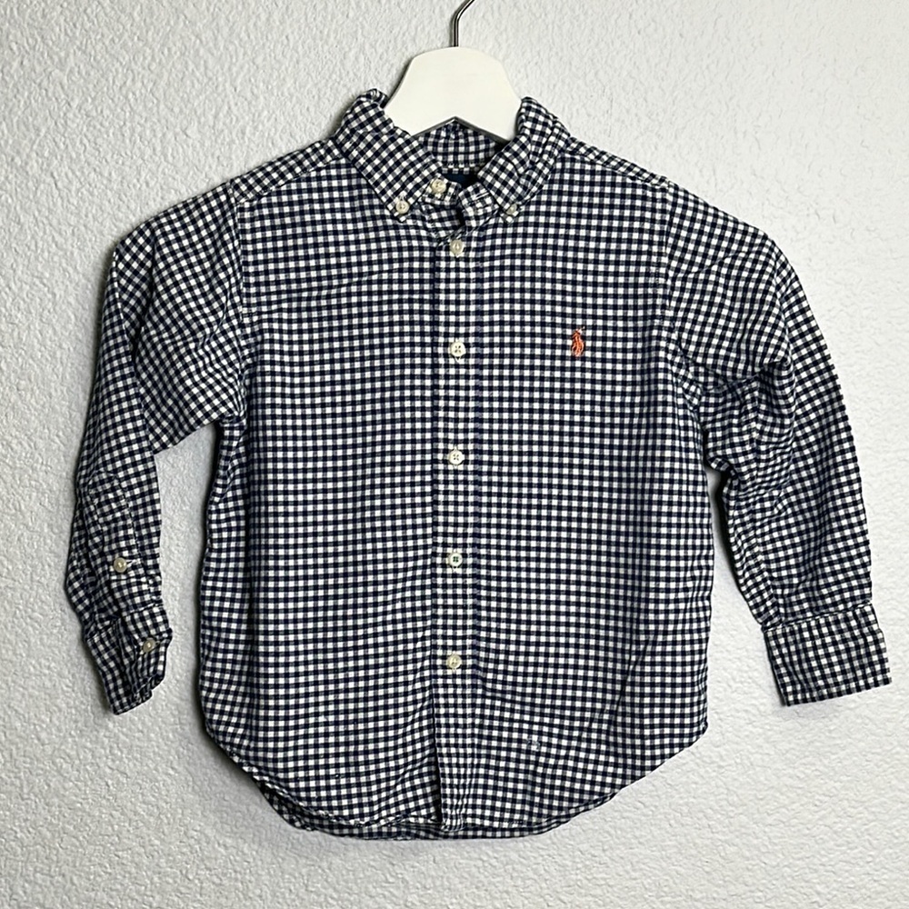 Ralph Lauren Boys Size 4/4T Long Sleeve‎ Button Down Shirt